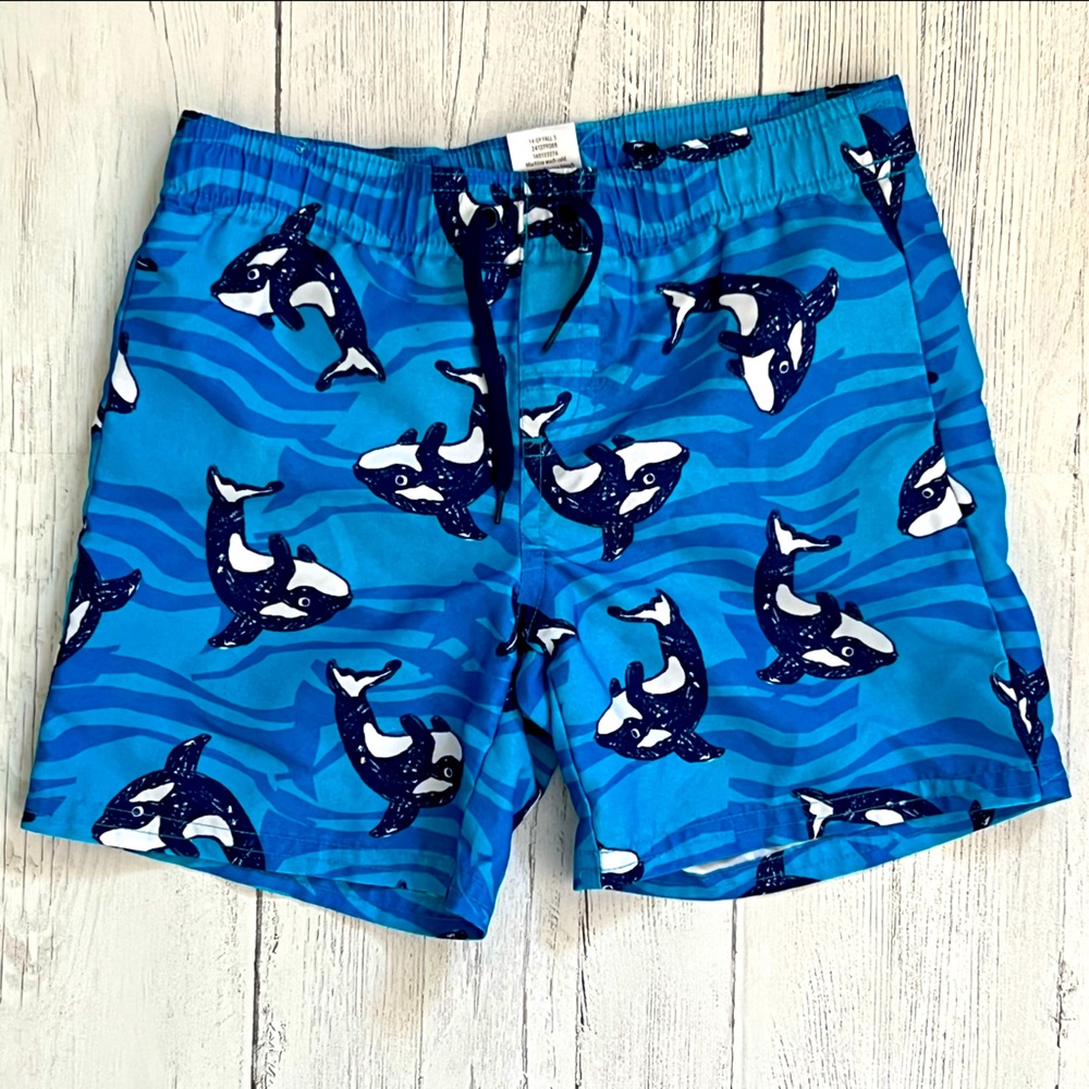 3/$15🌟Gymboree Orca Print Swim Trunks Size 3T
